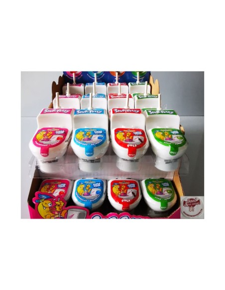 Confiserie sucette poudre Marque Funnycandy Brado Sour potty goût frui