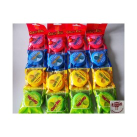 Confiserie mètre ruban chewing-gum Marque Funlab Crazy roll par quatre