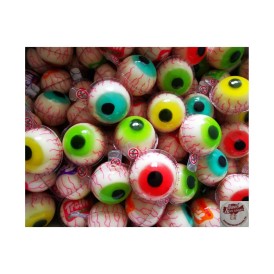 Confiserie gélatine liquide acidulée Marque Trolli Glotzer vert rouge.