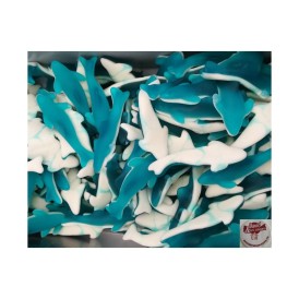 Confiserie gélifiée gélatine Marque Trolli Requin bleu davidetsessav..