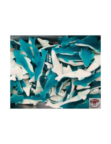 Confiserie gélifiée gélatine Marque Trolli Requin bleu davidetsessav..