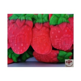 Confiserie gélifiée gélatine Marque Fini fraise sauvage géante 8,5 cm.