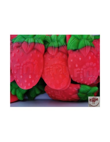 Confiserie gélifiée gélatine Marque Fini fraise sauvage géante 8,5 cm.
