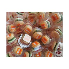 Confiserie gélifiée aérée Marque Trolli Mini burger davidetsessaveurs.