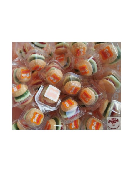 Confiserie gélifiée aérée Marque Trolli Mini burger davidetsessaveurs.