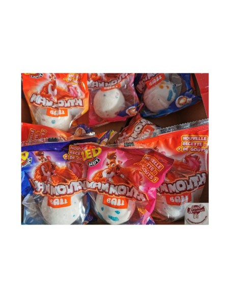 Confiserie dragéifiée Marque Zed Candy Brabo Boule mammouth originale.