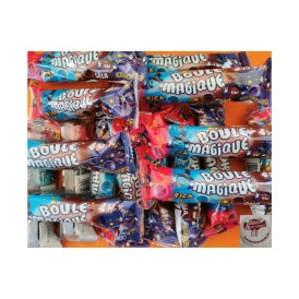 Confiserie dragéifiée Marque Zed candy Brabo Boule magique mix saveurs