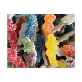 Confiserie gélifiée acidulée multicolore Marque Haribo Crocodile pik..