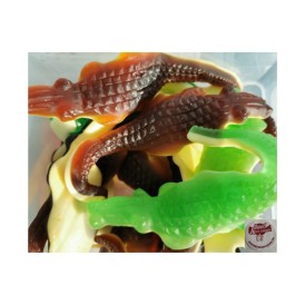 Confiserie gélifiée bitexture Marque Pierrot Gourmand Alligator géant.