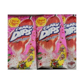 Confiserie dragéifiée Marque Chupa Chups Sucette pied Poudre claquante