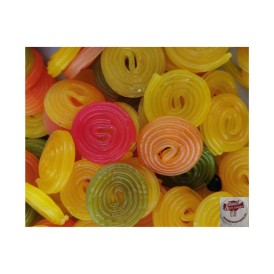 Confiserie gélifiée sans gélatine animal Marque Haribo rotella fruits.