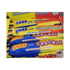 Confiserie Pâte à mâcher acidulée Marque Swizzels Snap & crackle Vegan