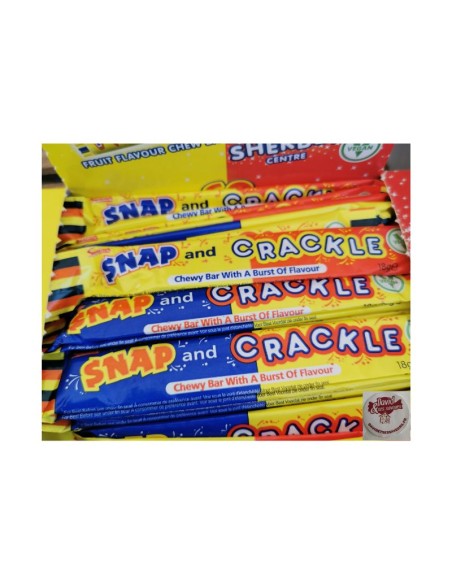 Confiserie Pâte à mâcher acidulée Marque Swizzels Snap & crackle Vegan