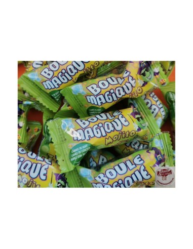 Confiserie dragéifiée Marque Zed candy Brabo Boule magique goût mojito