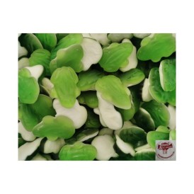 Confiserie gélifiée ventre blanc Marque Haribo Grenouille gélifi verte