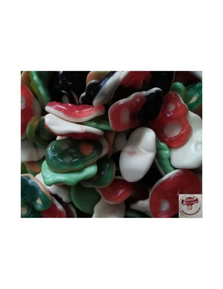 Confiserie gélifiée en gélatine Marque Trolli Tête de fantôme spookies