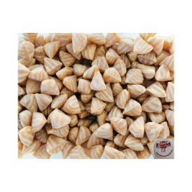 Confiserie pâte cuite dure marque Kubli Berlingot de caramel au salé..