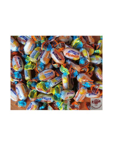 Confiserie Bonbon sans sucre Marque Intervan pictolin orange lemon lim