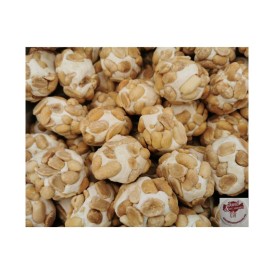 Confiserie nougat cacahuète Marque La Linoise Boule nougat au arachide