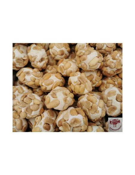 Confiserie nougat cacahuète Marque La Linoise Boule nougat au arachide