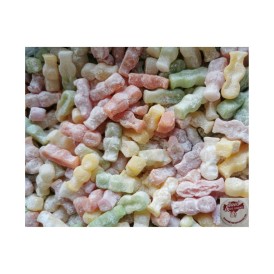 Confiserie gélifiée peu acidulée marque Candy Monster jelly babies....