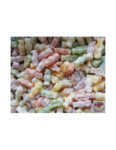 Confiserie gélifiée peu acidulée marque Candy Monster jelly babies....