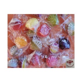 Confiserie sucre cuit dur cassant Marque Kubli Coque fourré fruit poud