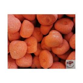 Confiserie guimauve marshmallow Marque Bulgari petit cœur goût fraise.