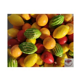 Confiserie fruits en chewing-gum Marque fini macédoine de fruits tropi