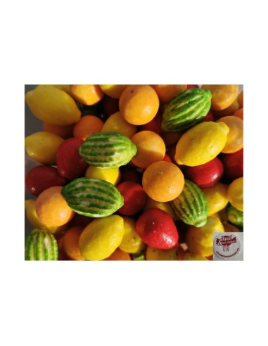 Confiserie fruits en chewing-gum Marque fini macédoine de fruits tropi