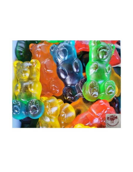 Confiserie géante gélifiée Marque Fini Ourson géant gélifié 5 couleurs