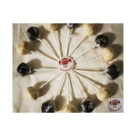 Confiserie chocolat Marque Thijs Sucette nougat géante chocolat blanc.