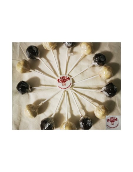 Confiserie chocolat Marque Thijs Sucette nougat géante chocolat blanc.