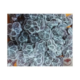 Confiserie sucre cuit dur cassant Marque Kubli bonbon violette fleur
