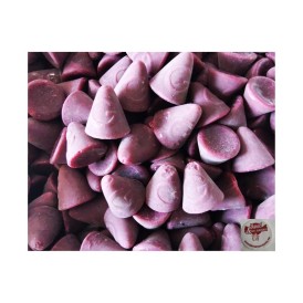 Confiserie conique coulant framboise intérieur Marque Geldhof cuberdon