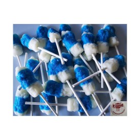 Confiserie sucette à sucre cuit Marque Sugar’s Magic Sucette bleu pop.