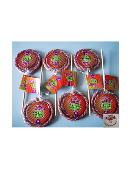 Confiserie dragéifiée Marque sweet Sucette Spiral des fêtes foraines..