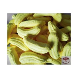 Confiserie marshmallow Marque Bulgari Banane fourrée chocolat 10% caoo
