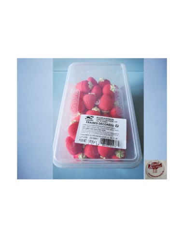 Confiserie guimauve chamallow Marque Bulgari boîte de 60 fraises bulga