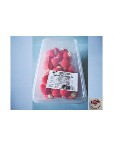 Confiserie guimauve chamallow Marque Bulgari boîte de 60 fraises bulga