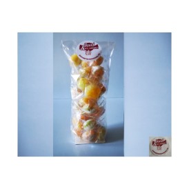 Confiserie sucre cuit dur cassant Marque Kubli Coque fourré fruit poud