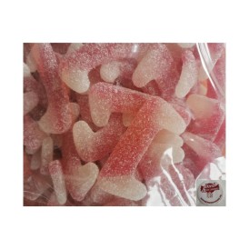 Confiserie gélifiée gomme molle marque Lutti dent de Dracula acidulé..