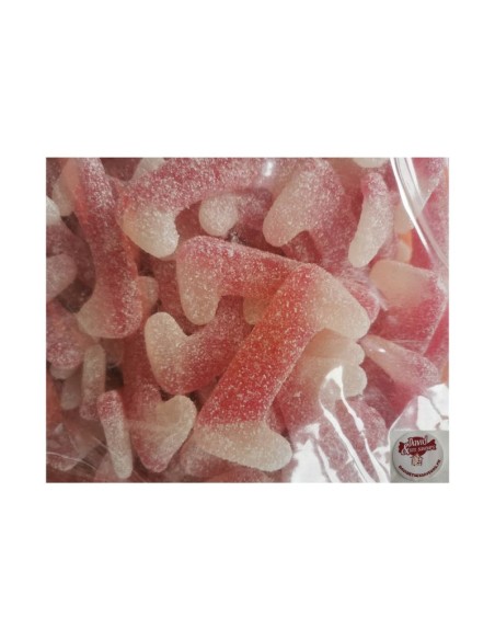 Confiserie gélifiée gomme molle marque Lutti dent de Dracula acidulé..