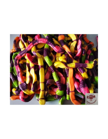 Confiserie gélifiée gélatine Marque Vidal Serpent géant au goût fruits