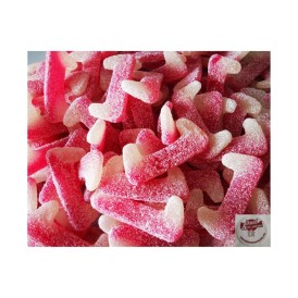 Confiserie gélifiée gomme molle marque Lutti dent de Dracula acidulé..