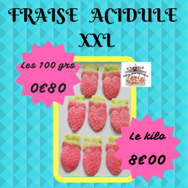 Confiserie acidulée Marque Casa Del Dolce Fraise Acidulée géante......
