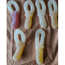 Confiserie gélatine acide Marque Casa Del Dolce Tétine acidulée géante
