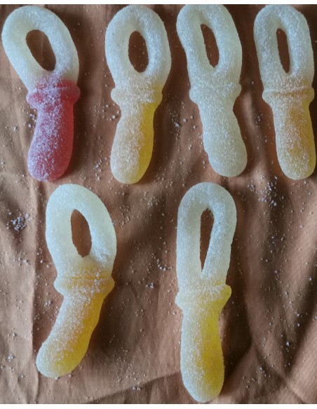 Confiserie gélatine acide Marque Casa Del Dolce Tétine acidulée géante