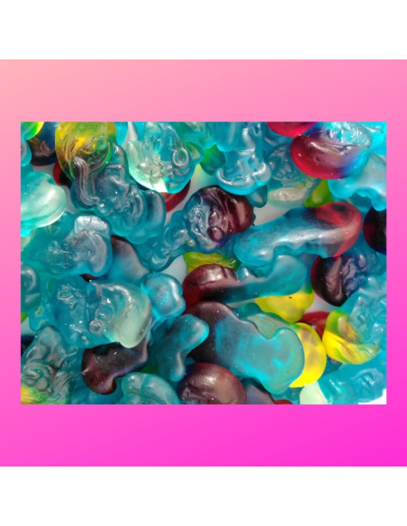 Confiserie gélifiée gélatine Marque Haribo Schtroumpf moyen gélifié...