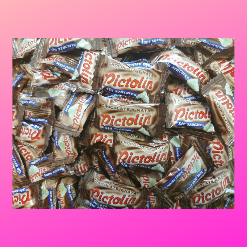 Confiserie bonbon sans sucre Pictolin Marque Intervan Crème chocolat..